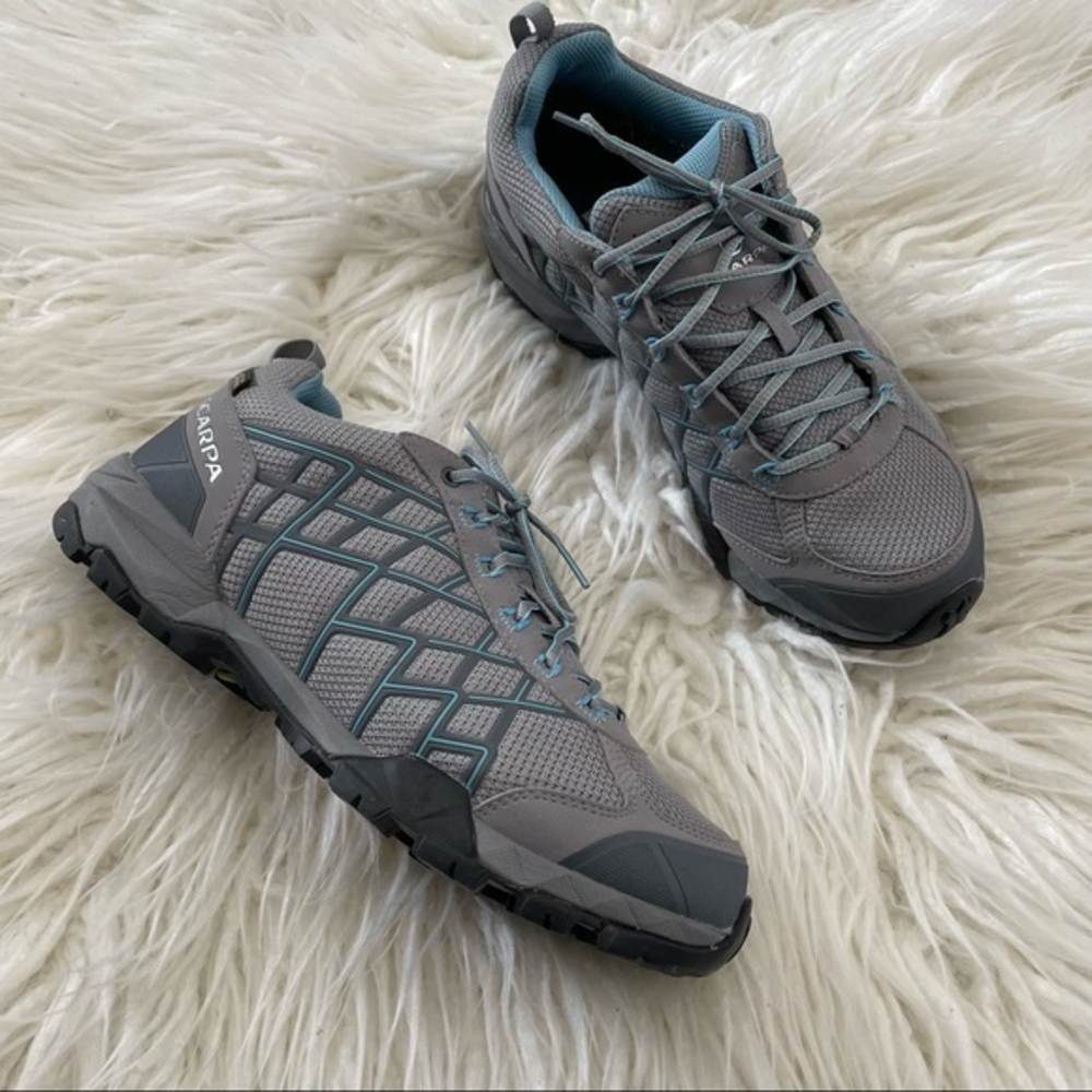 Scarpa Hydrogen GTX gore-tex vibram sole gray hiking outdoor boots ladies size 7